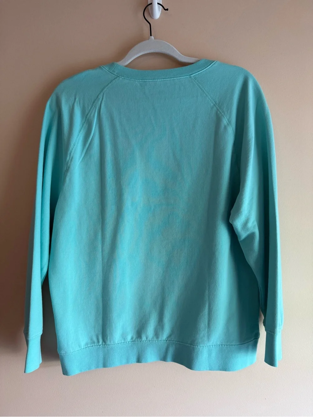 J. Crew Aqua Crewneck Sweatshirt with Cape Cod Print